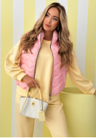 Krátká Prošívaná Vesta Spring Cloud ecru