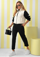 Krátká Prošívaná Vesta Spring Cloud ecru