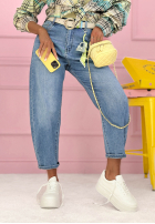 Kalhoty džínové  banana Just Passing Through světle modré