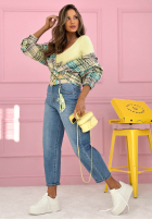 Kalhoty džínové  banana Just Passing Through světle modré