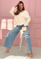 Bawełniana Halenka z koronką Softness And Lace ecru