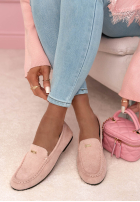 semišové mokasyny Smile Of Light pudrová růžová