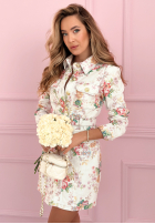 džínová Šaty mini w kwiaty No Occasion Bouquet ecru