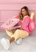 Bunda bomberka z naszywkami The Rabbit Lady růžová