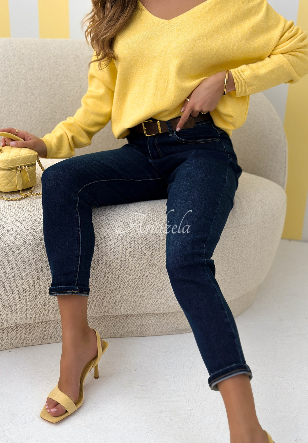 Džíny skinny Strive For More granátové