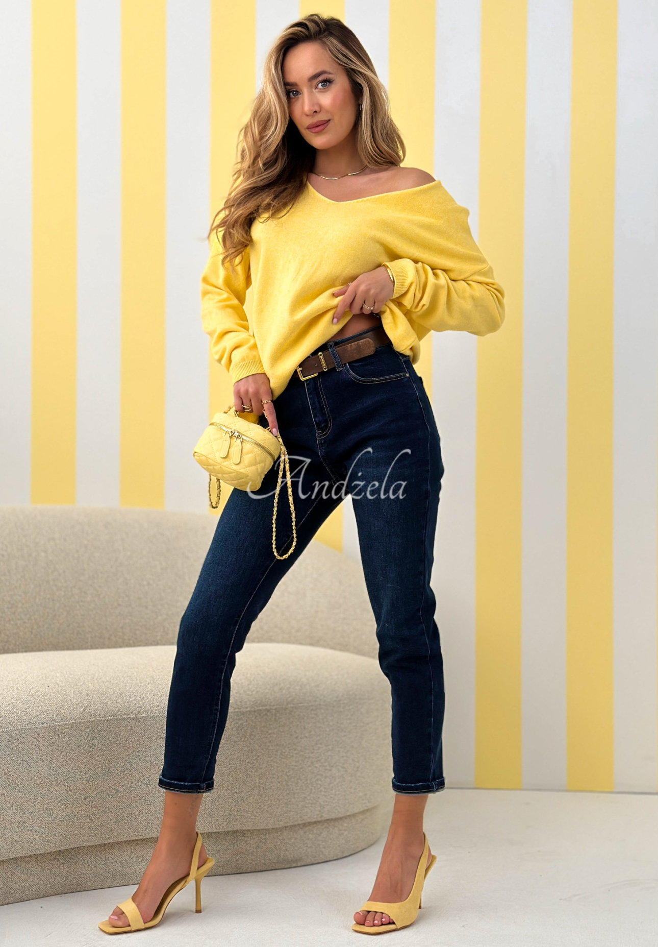 Džíny skinny Strive For More granátové