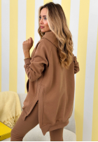 Mikina z kieszenią i kapturem Siempre velbloudí