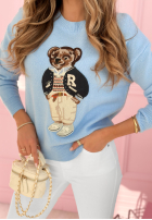 Svetr z misiem Bear Ronnie blankytný