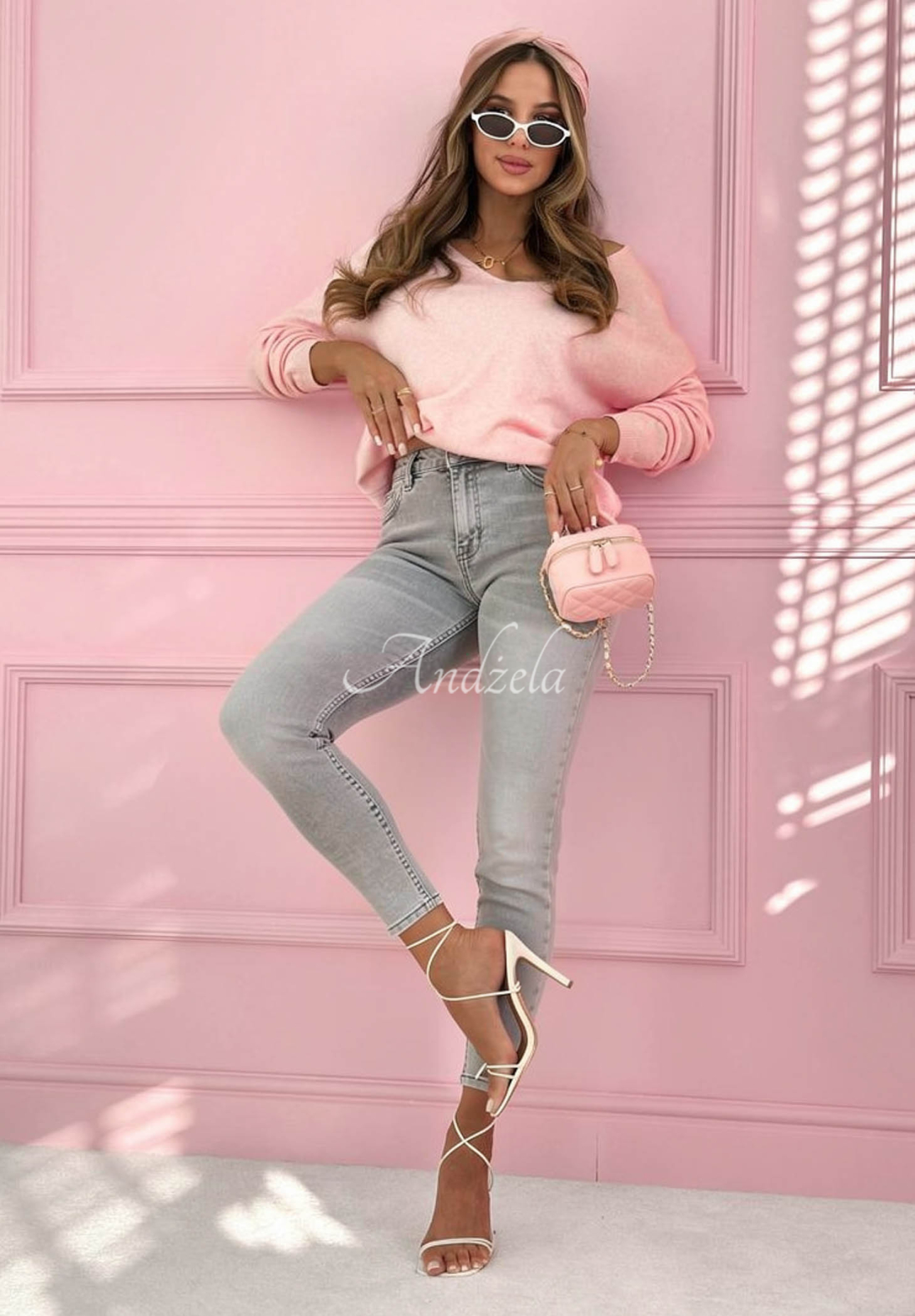 Skinny džíny All The Time světle šedé