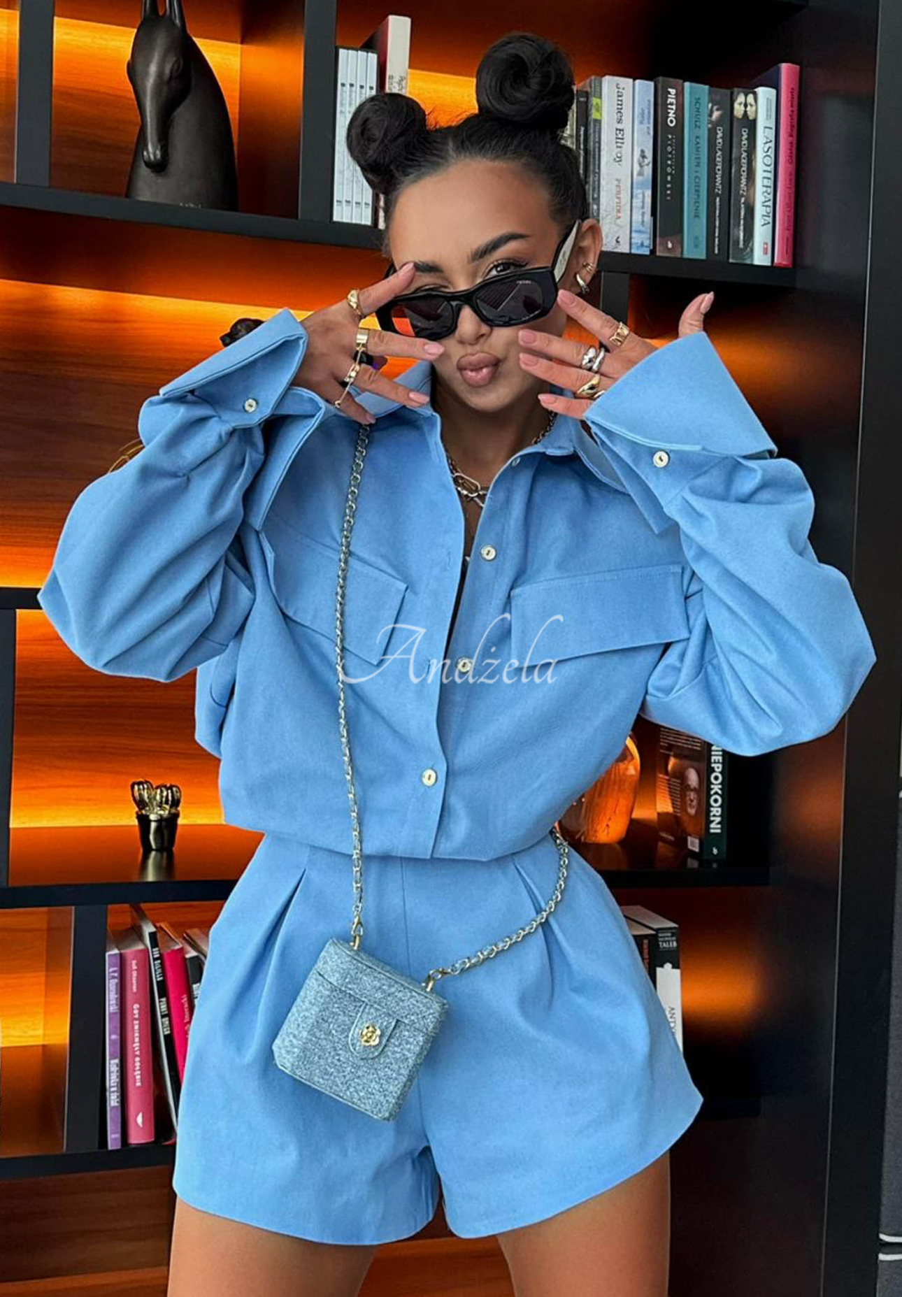 Džínová košile La Milla Kaylee modrá