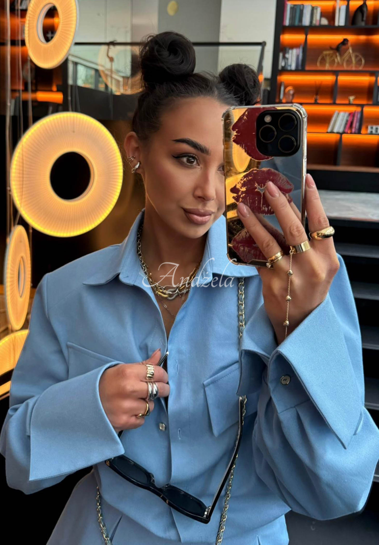 Džínová košile La Milla Kaylee modrá