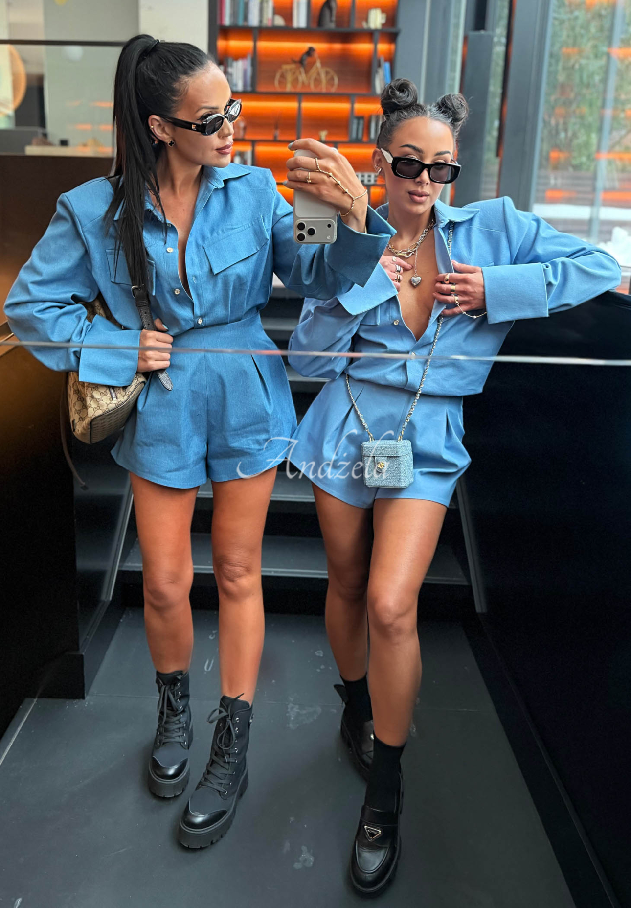 Džínová košile La Milla Kaylee modrá