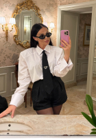 Košile z krawatem La Milla Kendall Bílá