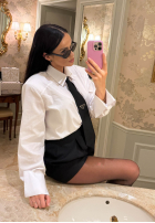 Košile z krawatem La Milla Kendall Bílá