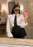 Košile z krawatem La Milla Kendall Bílá