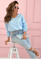 Halenka longsleeve z serduszkami Close To Heart Bílá