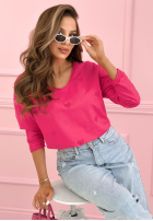 Halenka longsleeve z serduszkami Close To Heart Bílá