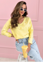 Halenka longsleeve z serduszkami Close To Heart Bílá