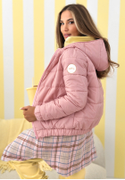 Prošívaná Bunda s kapucí Warm Daylight béžová