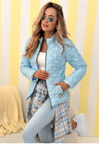 Krátká Prošívaná Bunda Soft Wind pudrová růžová