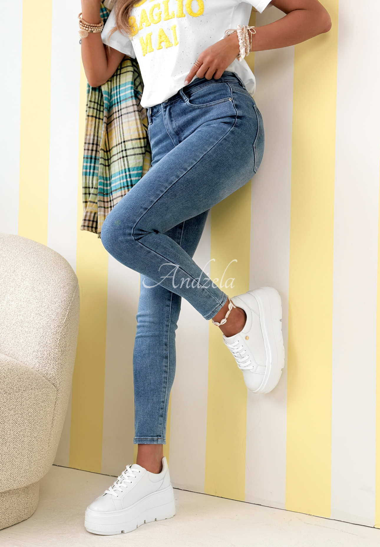 Džíny skinny Day To Day modré