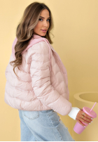 Puchowa Bunda s kapucí Kayla blankytná