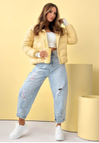 Puchowa Bunda s kapucí Kayla blankytná