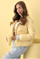 Puchowa Bunda s kapucí Kayla blankytná