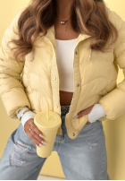 Puchowa Bunda s kapucí Kayla blankytná