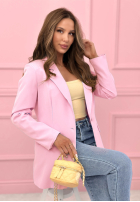 Sako oversize Best Version pudrová růžová