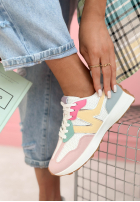 Sneakersy Running Towards You biało-růžové