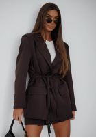 Sako z wiązaniem She Believed It čokoládová