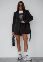 Sako z wiązaniem She Believed It černá