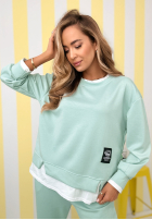 Tepláková souprava Mikina i Kalhoty Why Not Me mentolový