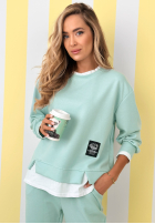 Tepláková souprava Mikina i Kalhoty Why Not Me mentolový