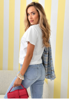 Bawełniany Tričko z haftowanymi muszelkami Gifts From Sea Bílá