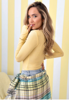 Wiskozowa Halenka longsleeve Good Days Only žlutá