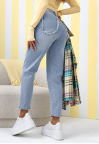 Kalhoty džínové  mom fit No Way modré