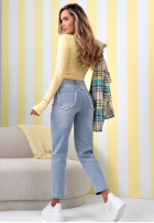 Kalhoty džínové  mom fit No Way modré