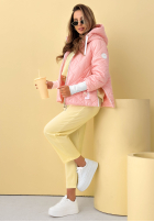 Prošívaná Bunda s kapucí Hello Spring béžová