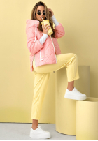 Prošívaná Bunda s kapucí Hello Spring béžová