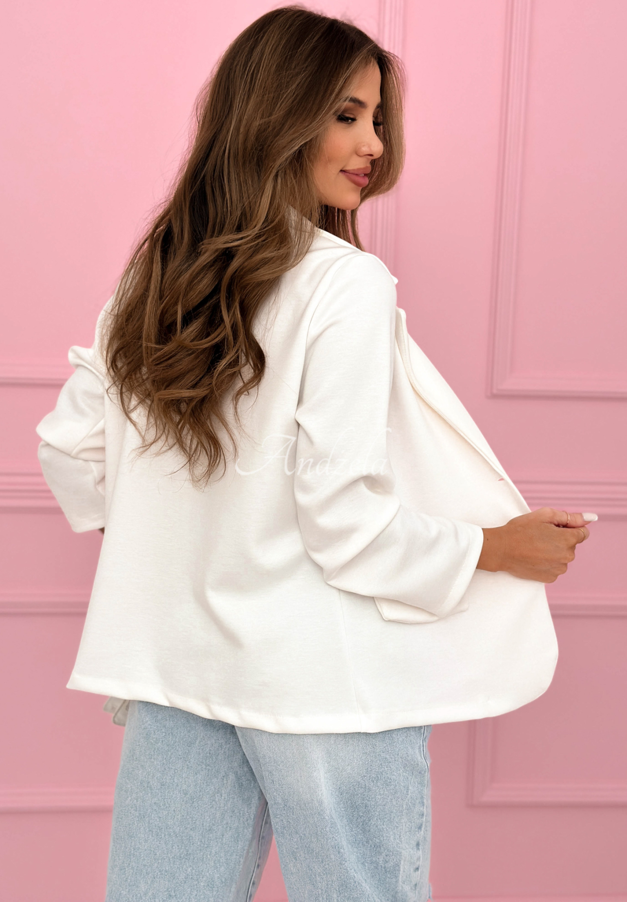 Sako s růží a viskózou Elegant Rosalia ecru