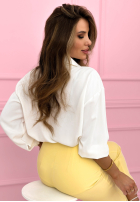 Elegancka Košile z wiązaniem Fresh Tulips Bílá