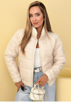 Prošívaná Bunda ze stójką Soft Morning růžová