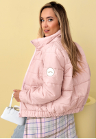 Prošívaná Bunda ze stójką Soft Morning růžová