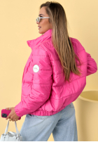 Prošívaná Bunda ze stójką Soft Morning růžová