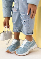 džínové  sneakersy Running Towards You světle modré