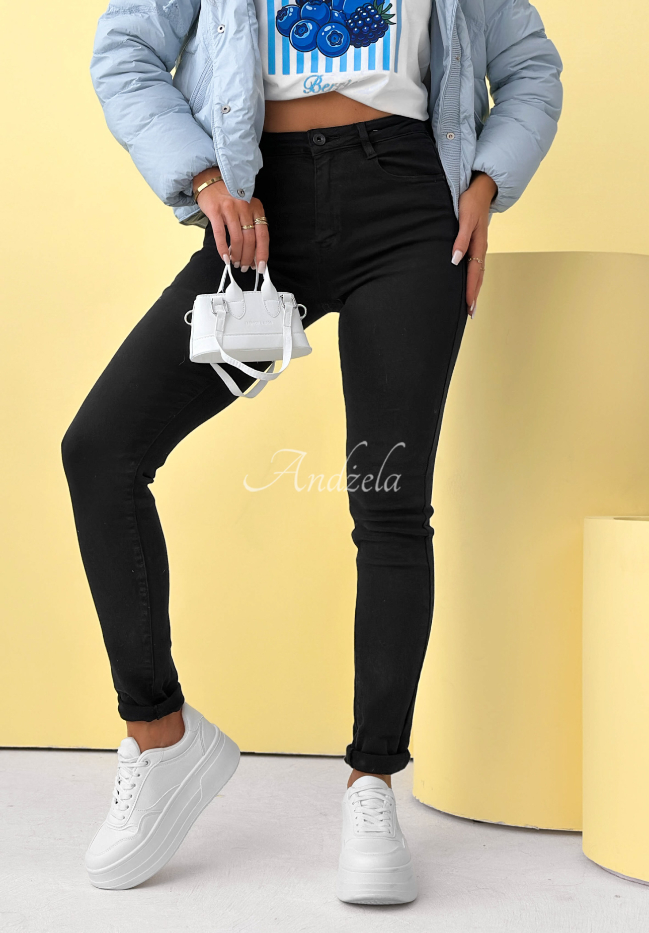 Džíny skinny Everyday Street černé