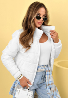 Prošívaná Bunda ze stójką Soft Morning růžová