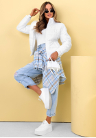 Prošívaná Bunda ze stójką Soft Morning růžová